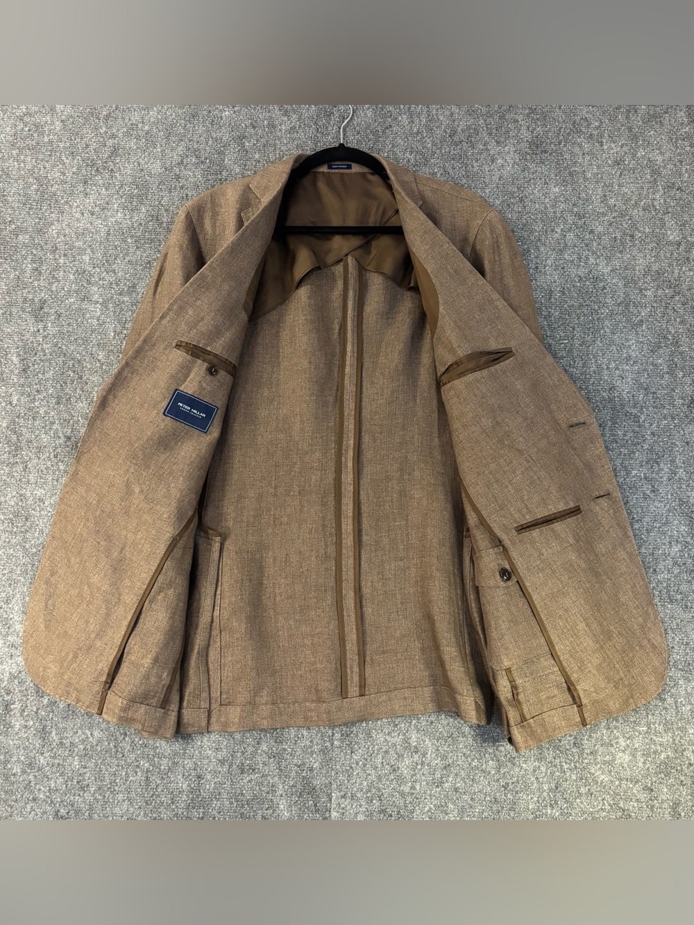 Peter Millar Crown Crafted Men’s Size 42L  100% Linen Blazer MS23XJ09 Preppy - Picture 5 of 12